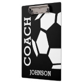 Voetbal coach Aangepast Trendy Modern Stijlvol Klembord (Links)