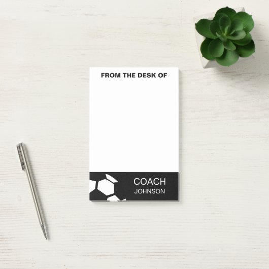 voetbal coach Aangepast Trendy Modern Stijlvol Post-it® Notes (Kantoor)