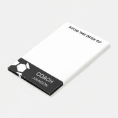 voetbal coach Aangepast Trendy Modern Stijlvol Post-it® Notes (Schuin)