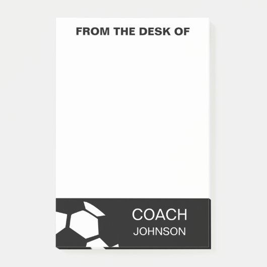 voetbal coach Aangepast Trendy Modern Stijlvol Post-it® Notes (Voorkant)