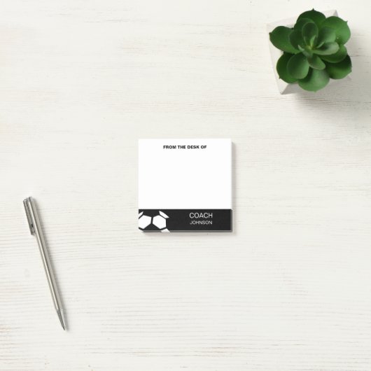 voetbal coach Aangepast Trendy Modern Stijlvol Post-it® Notes (Kantoor)