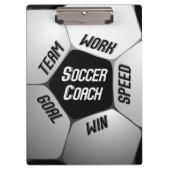 Voetbal coach Bedankt Grote Koel Klembord (Voorkant)