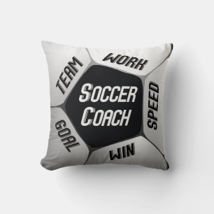Voetbal coach Bedankt Grote Koel Kussen