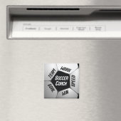 Voetbal coach Bedankt Grote Koel Magneet (Insitu (Vaatwasser))