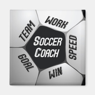 Voetbal coach Bedankt Grote Koel Magneet