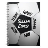 Voetbal coach Bedankt Grote Koel Notitieboek (Voorkant)
