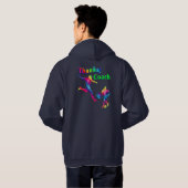 voetbal coach Bedankt Star Hoodie (Achterkant volledig)