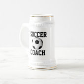 Voetbal coach bierpul (Voorkant links)