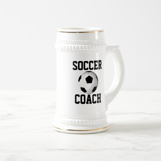 Voetbal coach bierpul (Voorkant rechts)