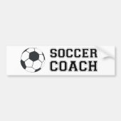 Voetbal coach bumpersticker (Voorkant)