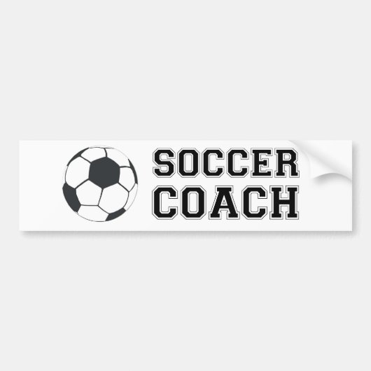 Voetbal coach bumpersticker (Voorkant)