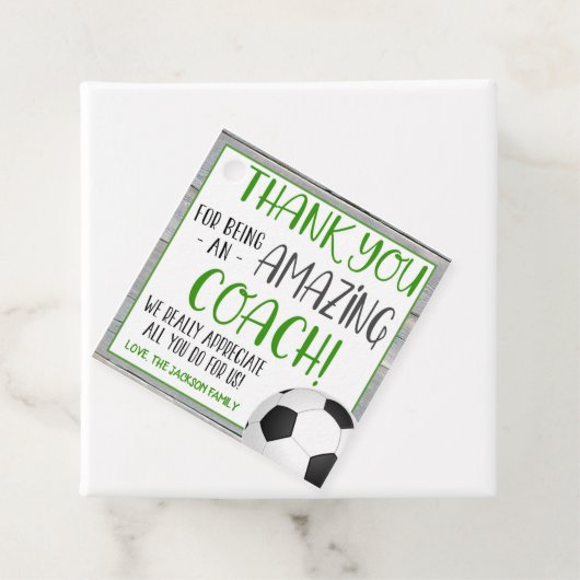 Voetbal coach Cadeau Label (In situ)