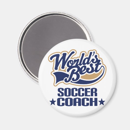 Voetbal coach Cadeau Magneet (Voorkant / Achterkant)
