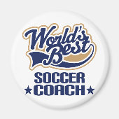 Voetbal coach Cadeau Magneet (Voorkant)