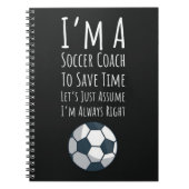 Voetbal coach Cadeaus Sport Bedankt Coach Keepsake Notitieboek (Voorkant)
