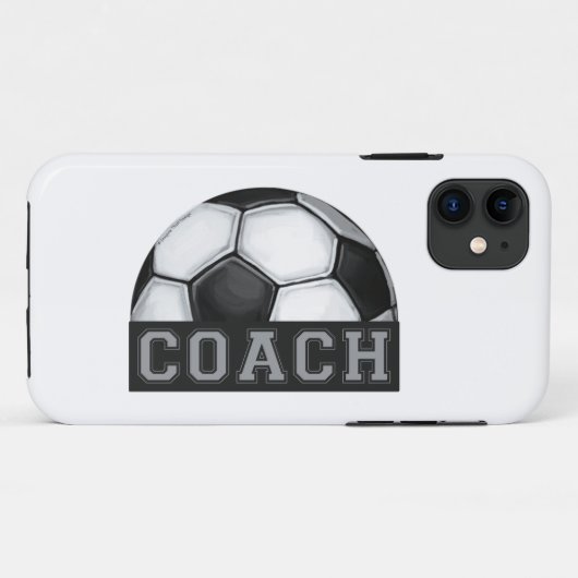 Voetbal coach Case-Mate iPhone case (Achterkant (horizontaal))