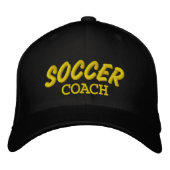 Voetbal coach Custom geborduurd Pet (Voorkant)