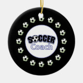 Voetbal coach Dank u, Balls Keramisch Ornament (Voorkant)