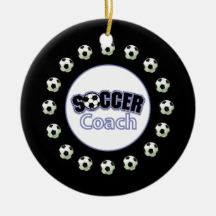 Voetbal coach Dank u, Balls Keramisch Ornament