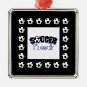 Voetbal coach Dank u, Balls Metalen Ornament