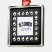 Voetbal coach Dank u, Balls Metalen Ornament (Links)