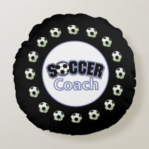 Voetbal coach Dank u, Balls Rond Kussen