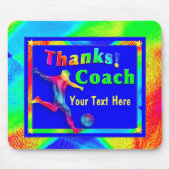 voetbal coach Dank u Mousepad Muismat (Voorkant)