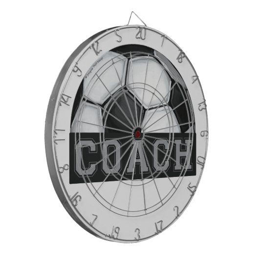 Voetbal coach dartbord (Voorkant Links)