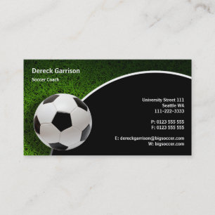 Voetbal coach   de Giften van Sporten Visitekaartje