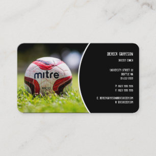 Voetbal coach   de Giften van Sporten Visitekaartje