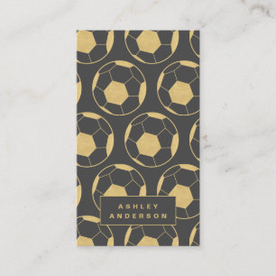 voetbal coach en persoonlijke trainer visitekaartje