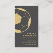 voetbal coach en persoonlijke trainer visitekaartje (Achterkant)