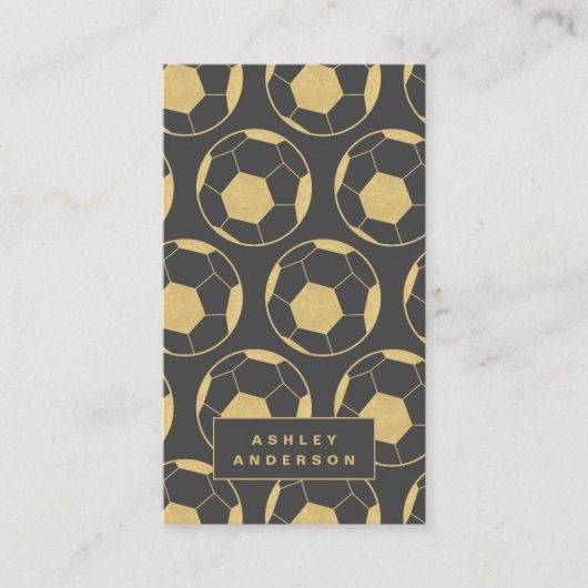 voetbal coach en persoonlijke trainer visitekaartje (Voorkant)