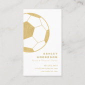 Voetbal coach en persoonlijke trainer visitekaartje (Achterkant)