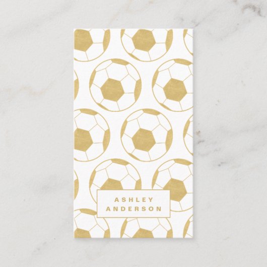 Voetbal coach en persoonlijke trainer visitekaartje (Voorkant)