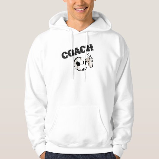 voetbal coach (fluitje/bal) hoodie (Voorkant)
