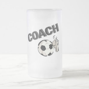 voetbal coach (fluitje/bal) matglas bierpul