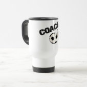 voetbal coach (fluitje/bal) reisbeker (Voorkant links)