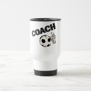 voetbal coach (fluitje/bal) reisbeker