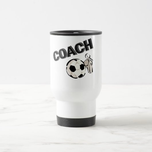 voetbal coach (fluitje/bal) reisbeker (Center)