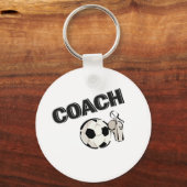 Voetbal coach (fluitje/bal) sleutelhanger (Voorkant)
