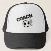 voetbal coach (fluitje/bal) trucker pet (Voorkant)