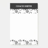Voetbal coach football PERSONALIZE Post-it® Notes (Voorkant)