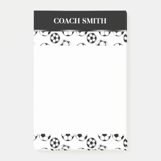 Voetbal coach football PERSONALIZE Post-it® Notes (Voorkant)
