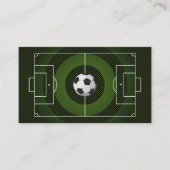 Voetbal coach Football Trainer zwart Visitekaartje (Voorkant)