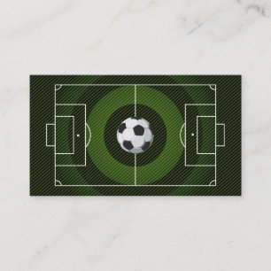 Voetbal coach Football Trainer zwart Visitekaartje