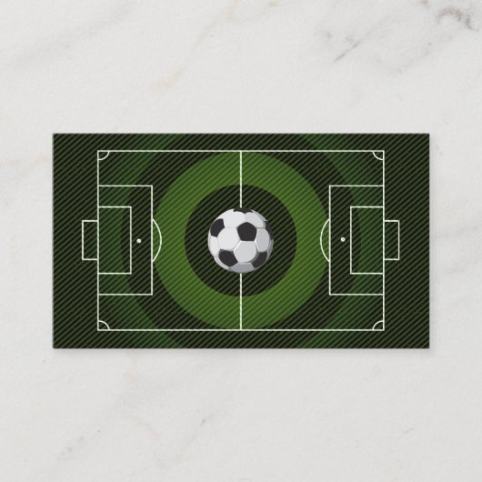 Voetbal coach Football Trainer zwart Visitekaartje (Voorkant)