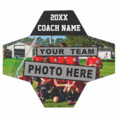 Voetbal coach geeft TEAM FOTO en coach NAAM (Enkel)