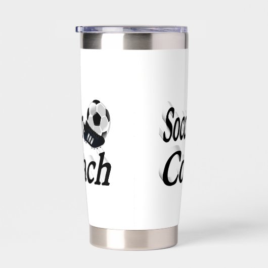 Voetbal coach geïsoleerde drinkbeker (Rechts)