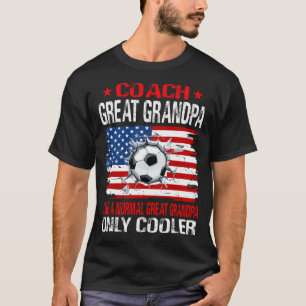Voetbal coach GROTE OPA als een normale GROTE GRA T-shirt